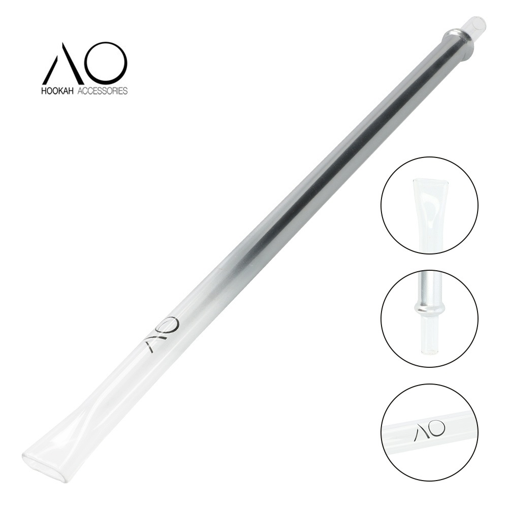 AO Glasmundstück - Flat XL Silver