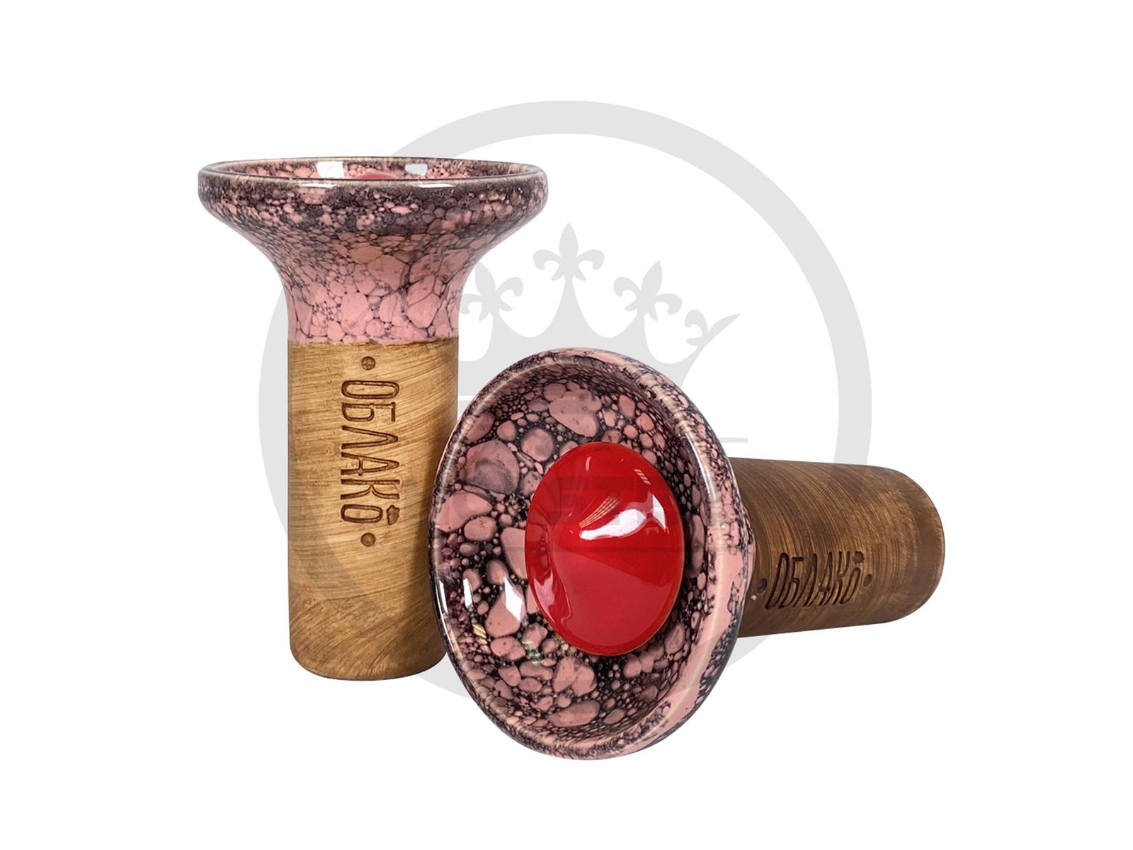 Oblako Flow - Marble Pink Black - on Red
