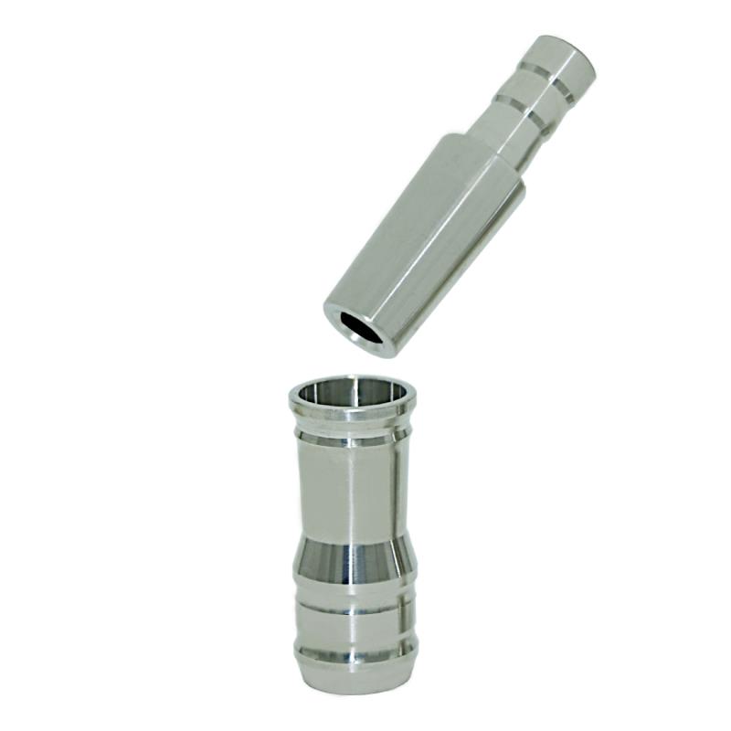 Shisha Adapter - Edelstahl Schliff + Endstück