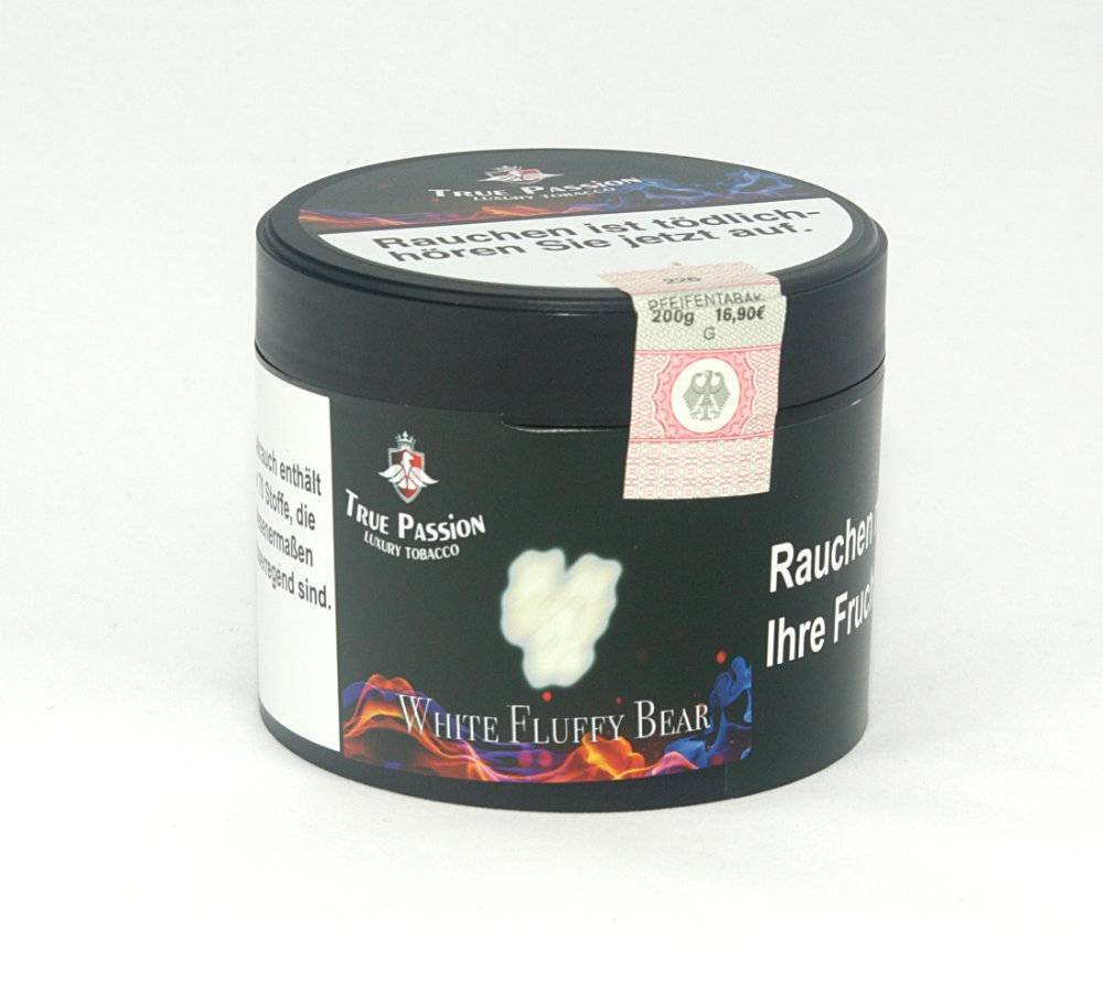 True Passion - White Fluffy Bear - 200g
