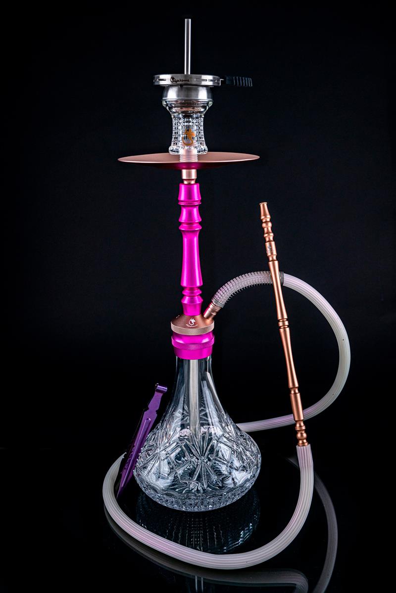 Dschinni - Drip Doll Pink Rosegold Crystal Shisha Set