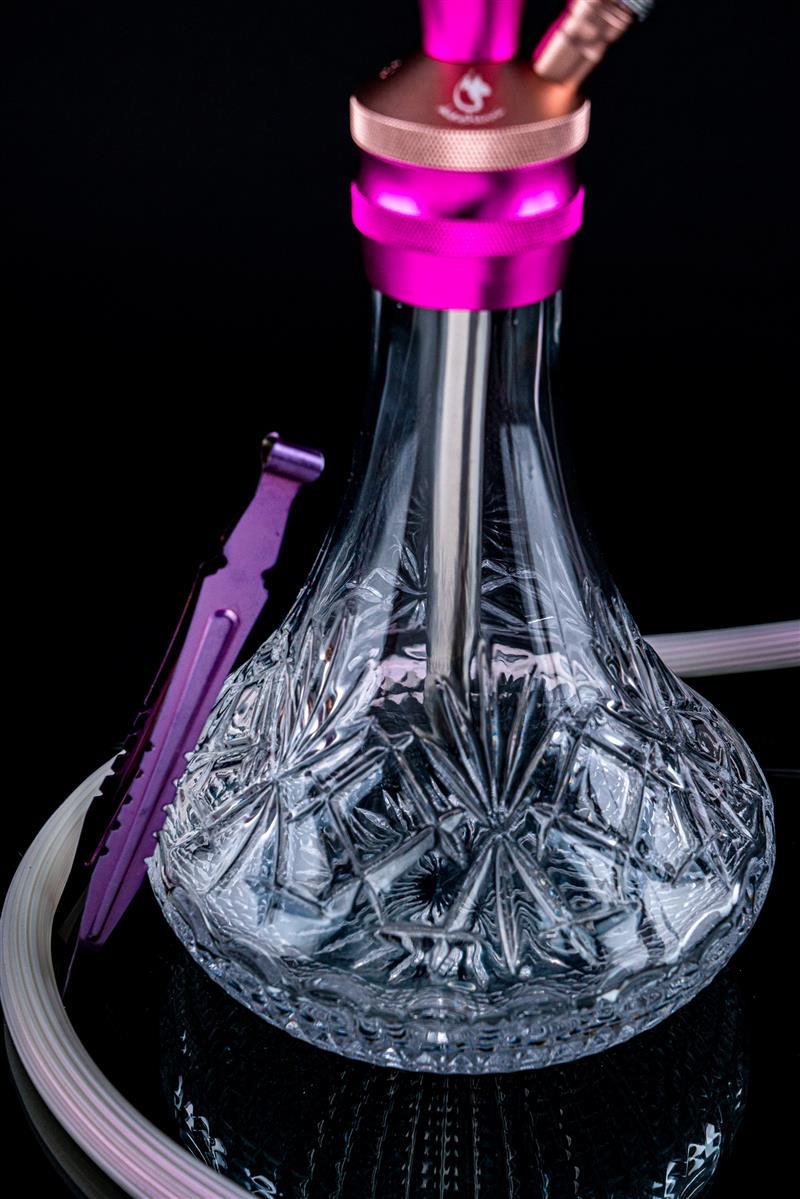 Dschinni - Drip Doll Pink Rosegold Crystal Shisha Set