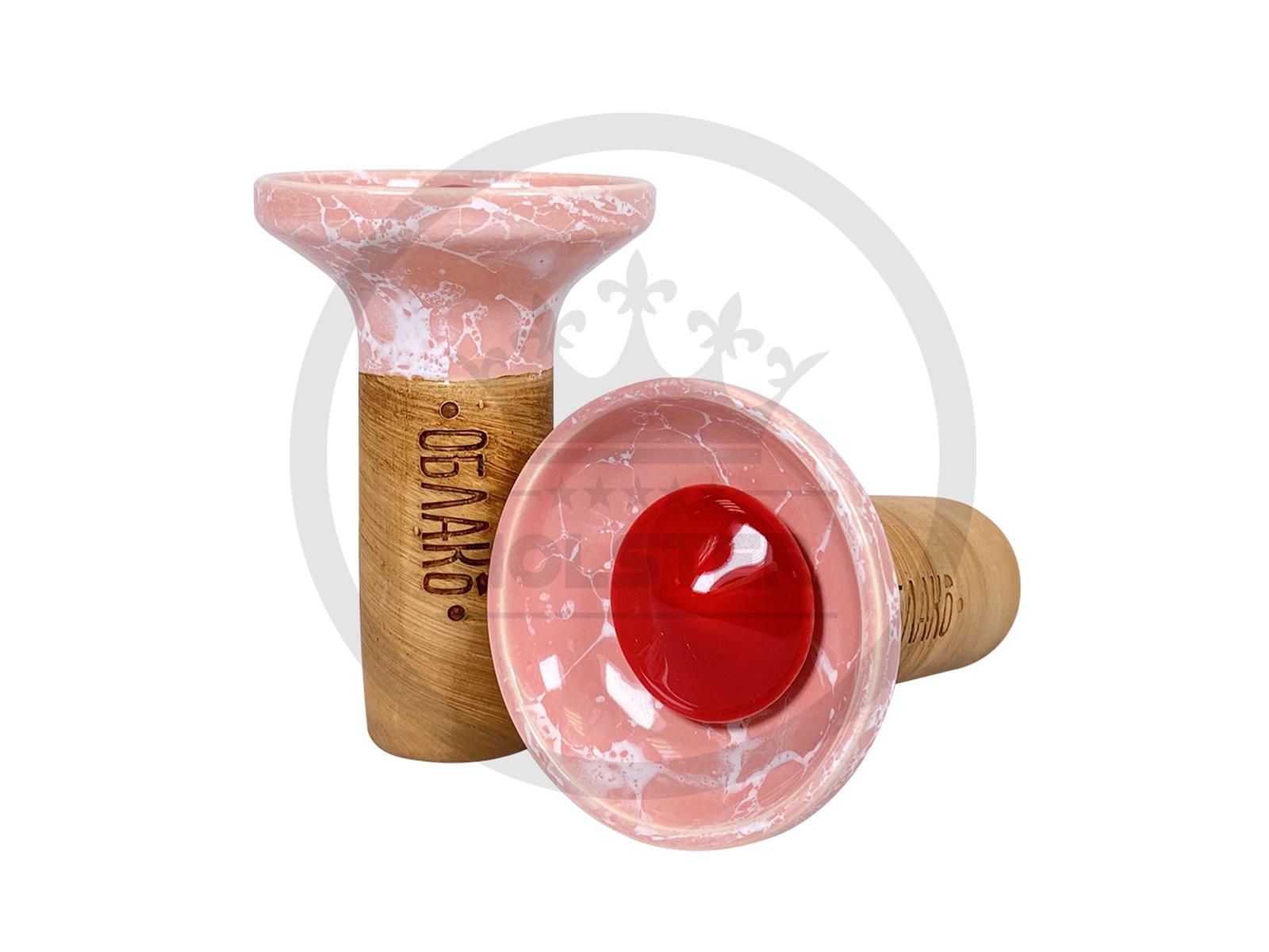Oblako Flow - Marble Pink - on Red