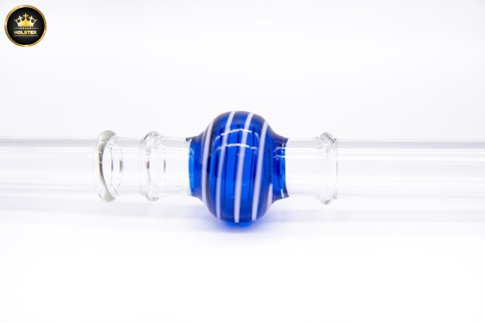 Kaya Shisha - Lolly Stick Glasmundstück Weiß, Blau