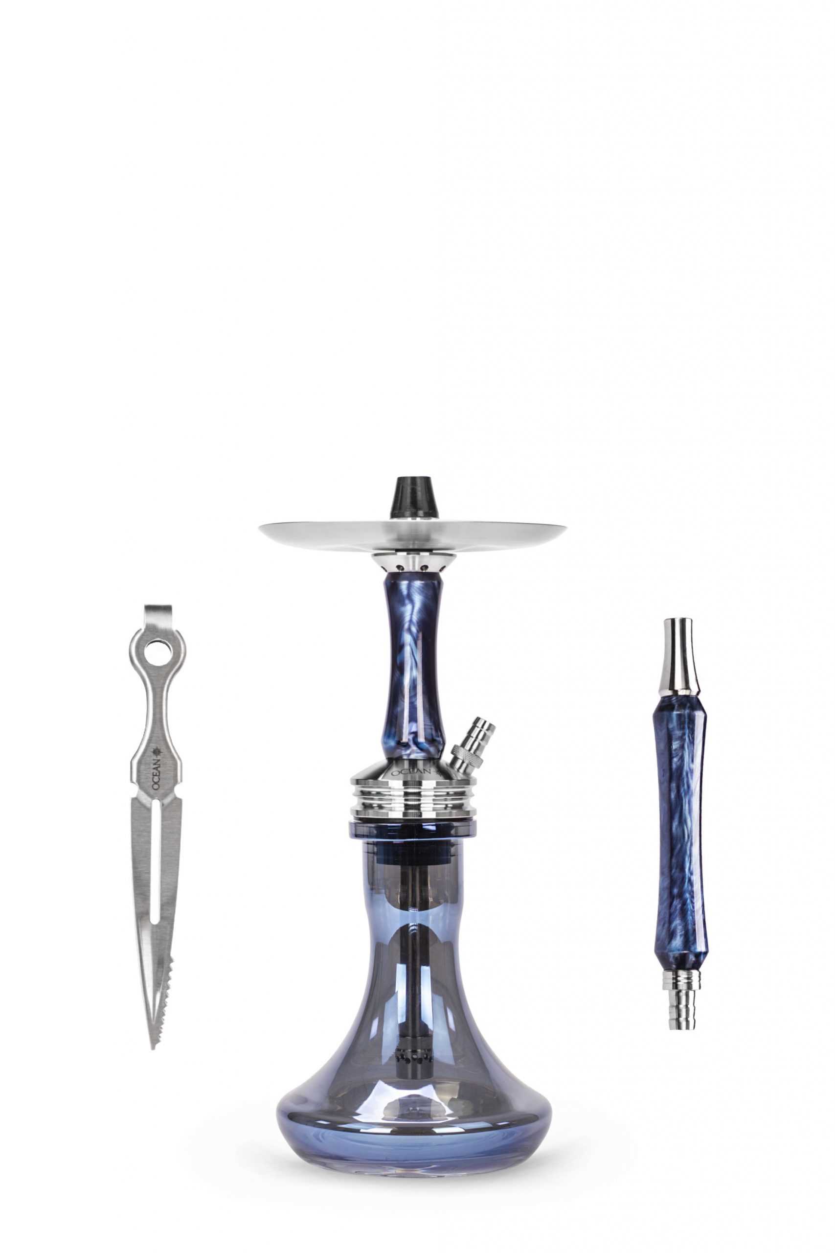 Ocean Hookah Kaif S "SMALL" Steel Topas/ Blue Chrome