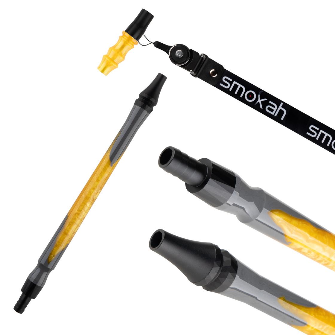 Smokah - Diamond Set Shisha Schwarz Gelb
