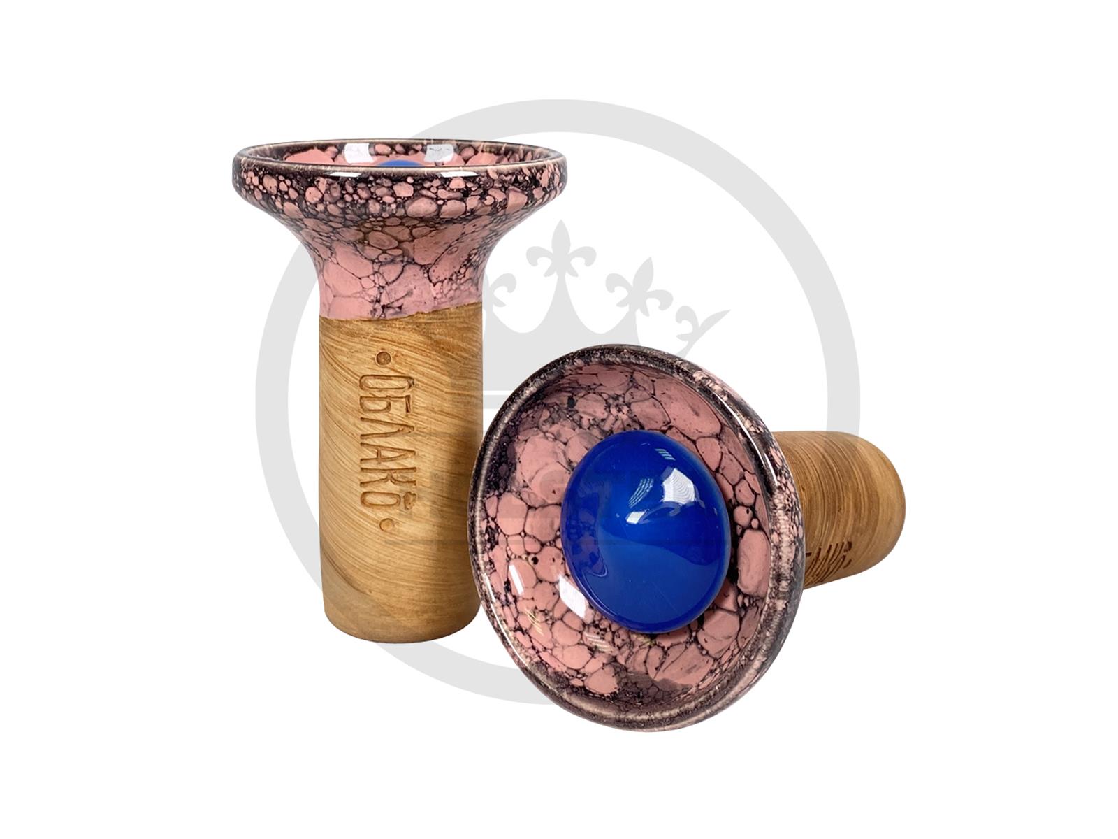 Oblako Flow - Marble Pink Black - on Blue