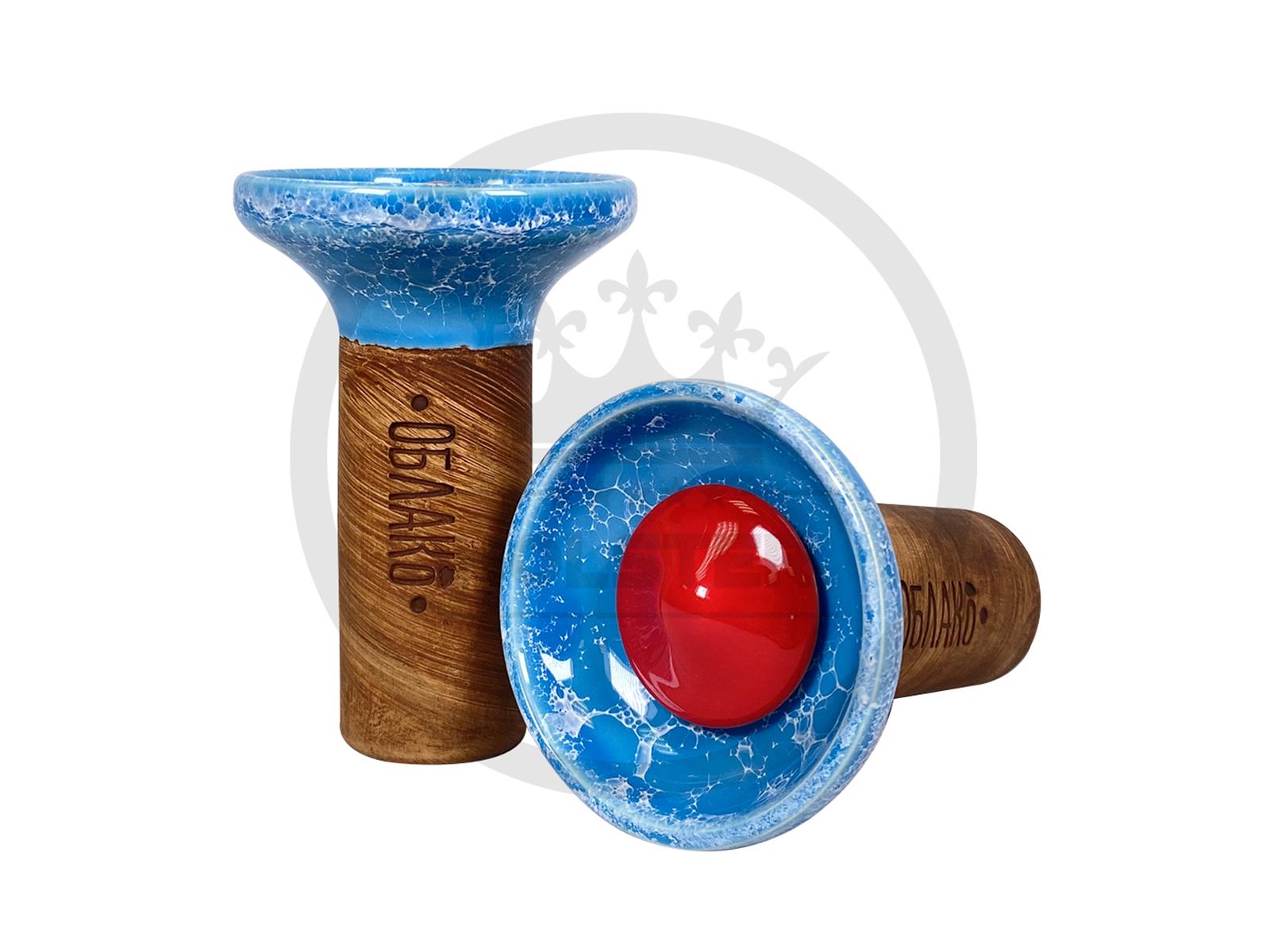 Oblako Flow - Marble Light Blue - on Red