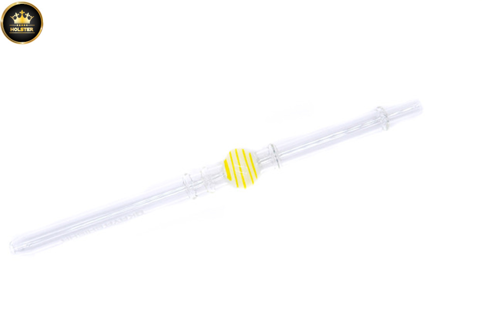 Kaya Shisha - Lolly Stick Glasmundstück Gelb, Weiß