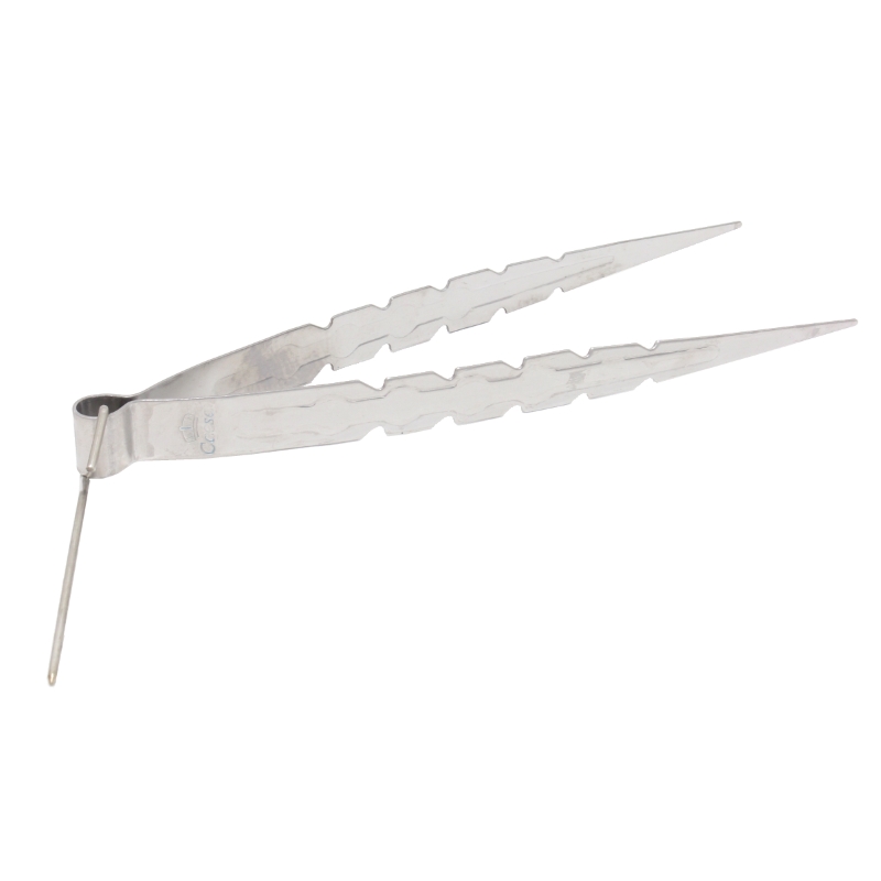 Kohlezange Spitz mit Lochstecher 22cm
