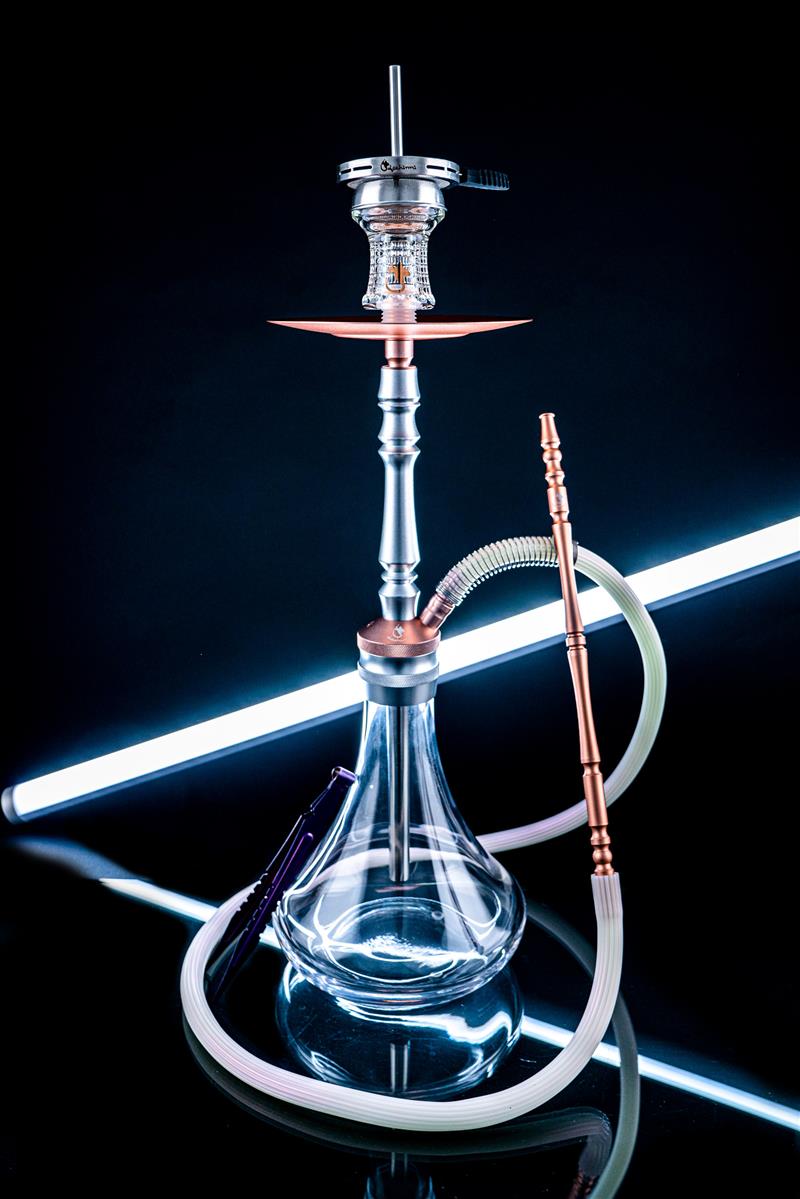 Dschinni - Drip Doll Silver Rosegold Shisha Set